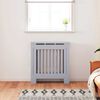 vidaXL Radiator Deksel Grå 78 x 19 x 81,5cm Konstruert tre
