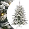 vidaXL Kunstig sammensatt juletre Hvit 150 cm PE og PVC