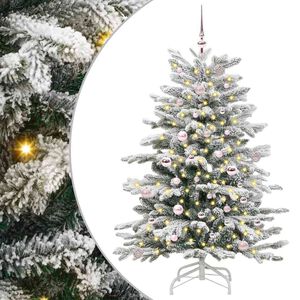 vidaXL Kunstig sammensatt juletre Hvit 150 cm PE og PVC