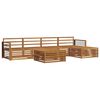 vidaXL Utend&oslash;rs sofa-sett 6 pcs Naturlig