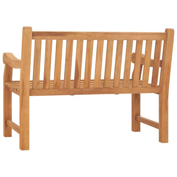 vidaXL Hagebenk 114 cm heltre teak