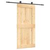 vidaXL Skyved&oslash;r 95 x 210 cm Massiv Furu Tre (Ubehandlet)