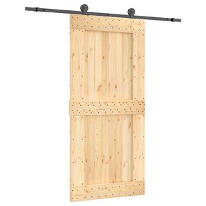 vidaXL Skyved&oslash;r 95 x 210 cm Massiv Furu Tre (Ubehandlet)