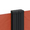 vidaXL Uttrekkbar sidemarkise terrakotta 140x1200 cm