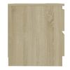 vidaXL Nattbord sonoma eik 50x39x43,5 cm konstruert tre