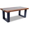 VidaXL Salongbord Teak Harpiks 100x50 cm