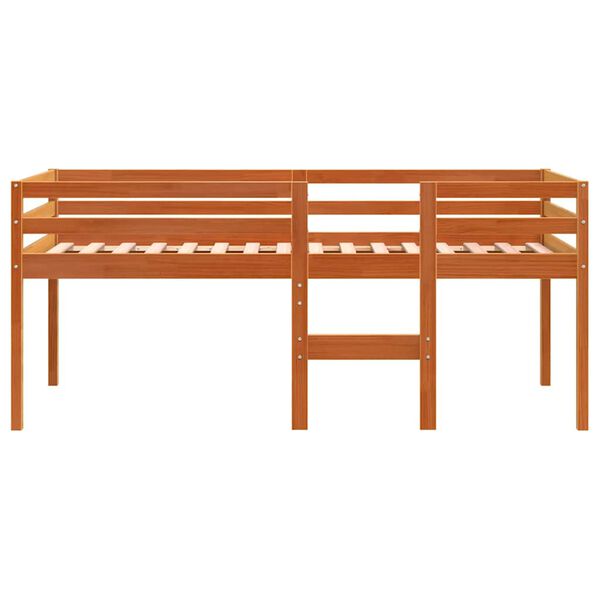 vidaXL H&oslash;yseng voksbrun 75x190 cm heltre furu