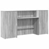vidaXL Resepsjonspult gr&aring; sonoma 200x50x103,5 cm konstruert tre