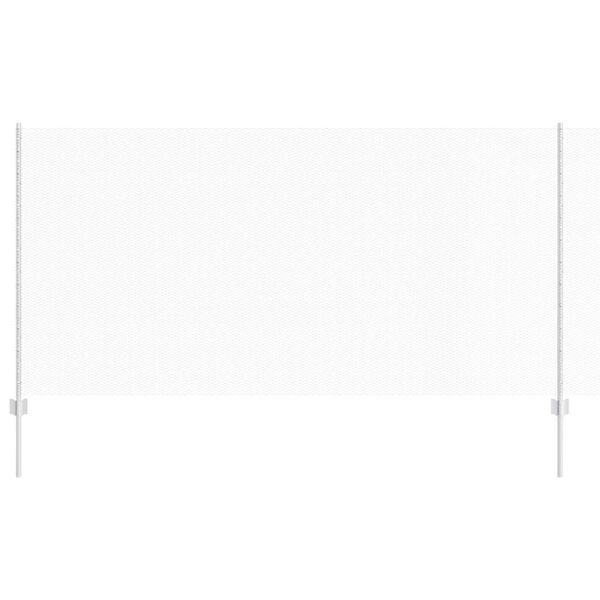 vidaXL Gjerde med stolpe s&oslash;lv 1,2 x 10 m St&aring;l