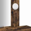 vidaXL Sminkebord med speillys Brun 50 x 41 x 140 cm Konstruert tre