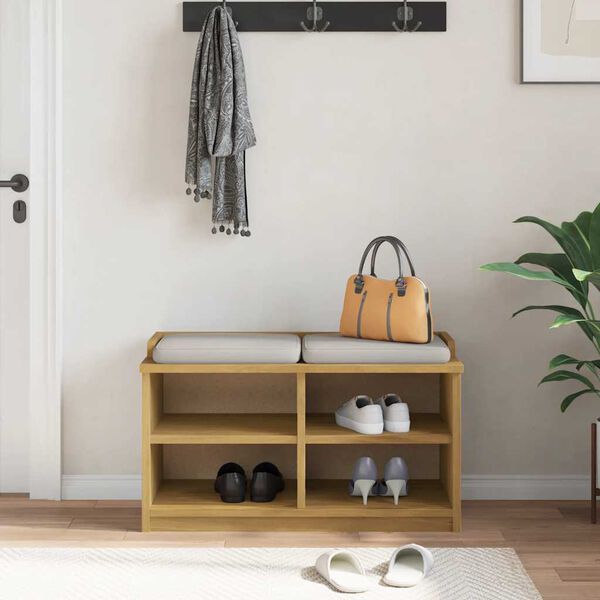 vidaXL Gangbenk SANDNES 87x40x50 cm heltre furu