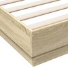 vidaXL Sengeramme sonoma eik 160x200 cm konstruert tre