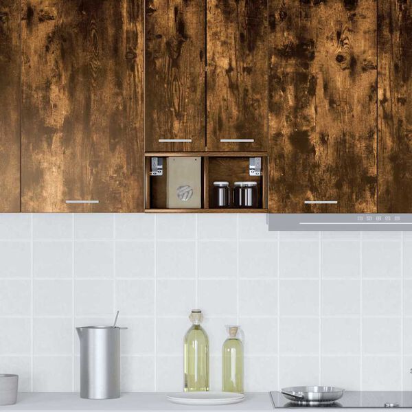 vidaXL Hengende skap R&oslash;kt eik 20 x 29,5 x 40 cm Konstruert tre