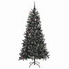 vidaXL Kunstig juletre med 300 LED gr&oslash;nn 210 cm PVC og plast og st&aring;l