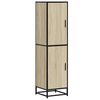 vidaXL Highboard sonoma eik 35,5x35x139 cm konstruert tre og metall