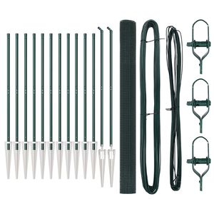 vidaXL Svweiende tr&aring;dgjerde med spisser 25 x 1,6 m PVC-belagt st&aring;l