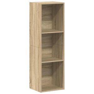 vidaXL Bokhylle/TV-benk sonoma eik 36x30x114 cm konstruert tre