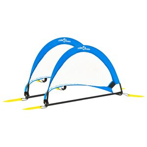 vidaXL Fotballm&aring;l for barn 2 stk oppbevaringspose 75,5x46x48 cm
