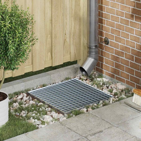 vidaXL Rist s&oslash;lv 50 x 50 x 2 cm Hot-Dip Galvanisert St&aring;l