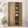 vidaXL Highboard artisan eik 80 x 35 x 180 cm Konstruert tre