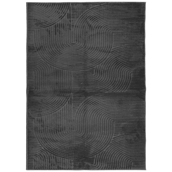 vidaXL Rug IZA kort luv skandinavisk utseende antrasitt 200x280 cm