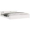 vidaXL Sengeramme hvit heltre 180x200 cm Super King