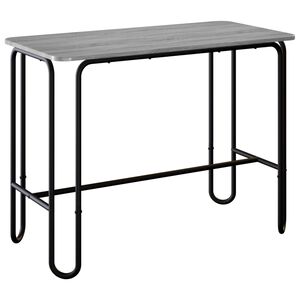 vidaXL Spisebord 100 x 50 x 75 cm Konstruert tre Gr&aring; Sonoma