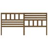 vidaXL Sengegavl honningbrun 186x4x100 cm heltre furu
