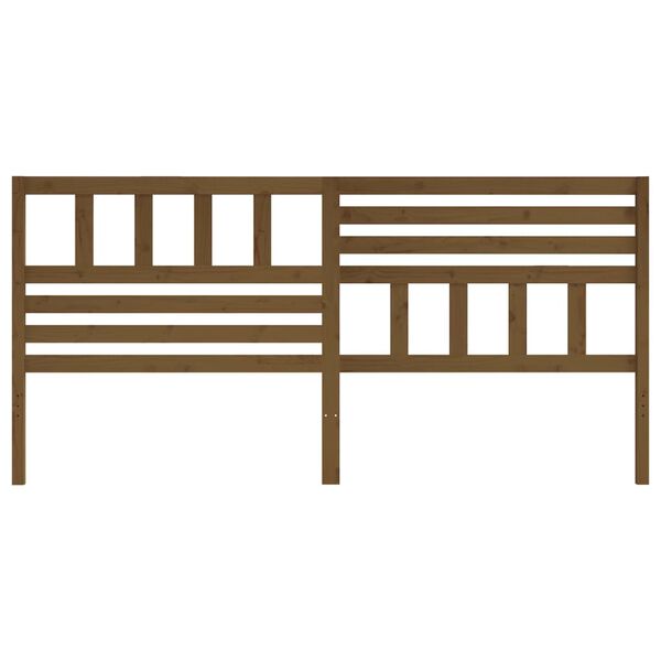 vidaXL Sengegavl honningbrun 186x4x100 cm heltre furu