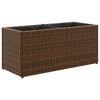 vidaXL Plantekasser med 2 potter 2 stk brun 72x30x32 cm polyrotting