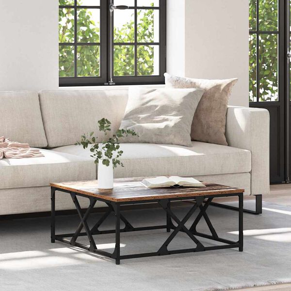 vidaXL Kaffebord Gamle tre 70 x 70 x 30 cm Konstruert tre