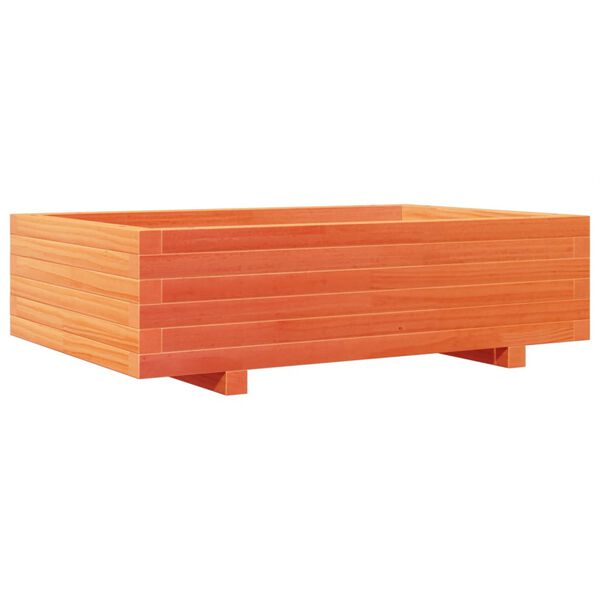vidaXL Plantekasse voksbrun 90x60x26,5 cm heltre furu