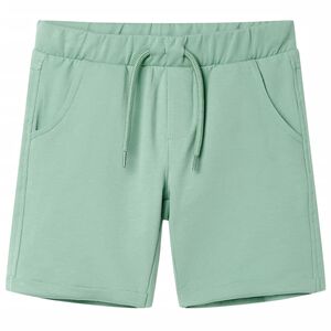 Barneshorts med snor lysekaki 92