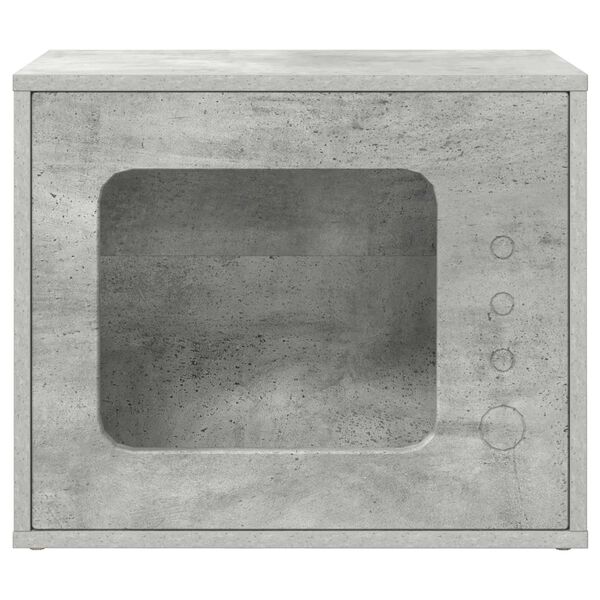 vidaXL Katt Hus Betong 51 x 30 x 42,5 cm Konstruert tre