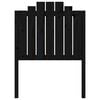 vidaXL Sengegavl svart 81x4x110 cm heltre furu
