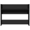 vidaXL Veggmontert skoskap høyglans svart 80x18x60 cm konstruert tre