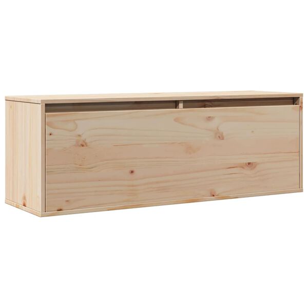 vidaXL Veggskap 100x30x35 cm heltre furu