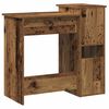 vidaXL Skrivebord med hyller gammelt tre 84x40x78 cm konstruert tre