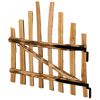 vidaXL Buet gjerdeport 100 x 90 cm Impregnert Hassel Tre Brun