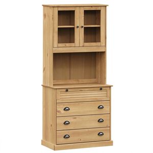 vidaXL Highboard VIGO 80x40x176 cm heltre furu