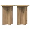 vidaXL Planteholder 2 pcs Artisan eik &Oslash;29,5 x 40 cm Konstruert tre
