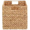 vidaXL Oppbevaringskurver 2 pcs Naturlig 28 x 28 x 28 cm Vannhyasint
