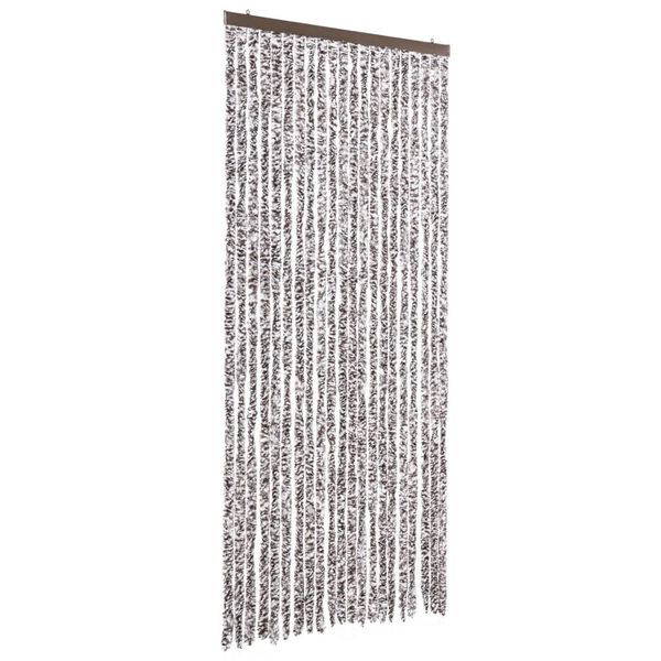 vidaXL Insektgardin brun og beige 90x200 cm chenille