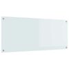 vidaXL Kj&oslash;kkenbenkplate Hvit 120 x 50 cm herdet glass