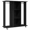 vidaXL Garderobeskap Svart eik 102 x 38 x 110 cm Konstruert tre