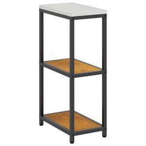 vidaXL Kj&oslash;kkenoppbevaring med hylle Rusten 60 x 50 x 92 cm St&aring;l