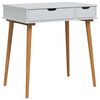 vidaxl Sminkebord FAUSKE Hvit 76 x 50 x 78 cm