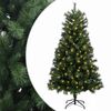 vidaXL Kunstig sammensatt juletre 150 cm 150 LED-lys Varmhvit