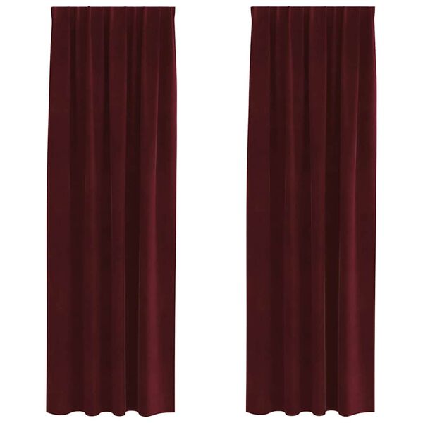vidaXL Blendingsgardiner 2 pcs Vinr&oslash;d 140 x 260 cm Fl&oslash;yel