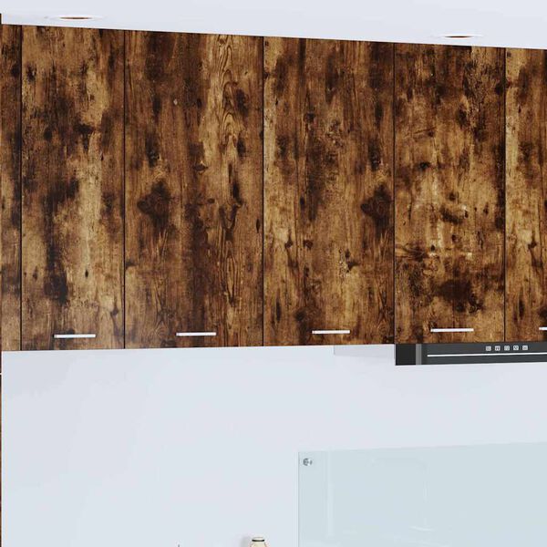 vidaXL Hengende skap Riga R&oslash;kt eik 80 x 31 x 80 cm Konstruert tre